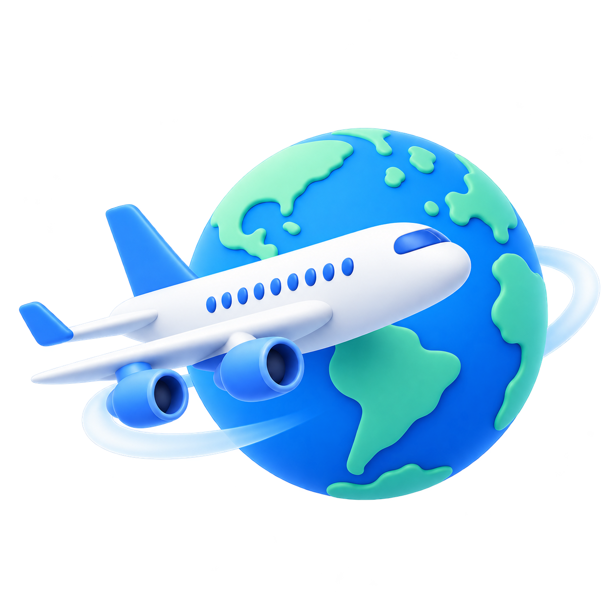InternshipFinder airplane and globe